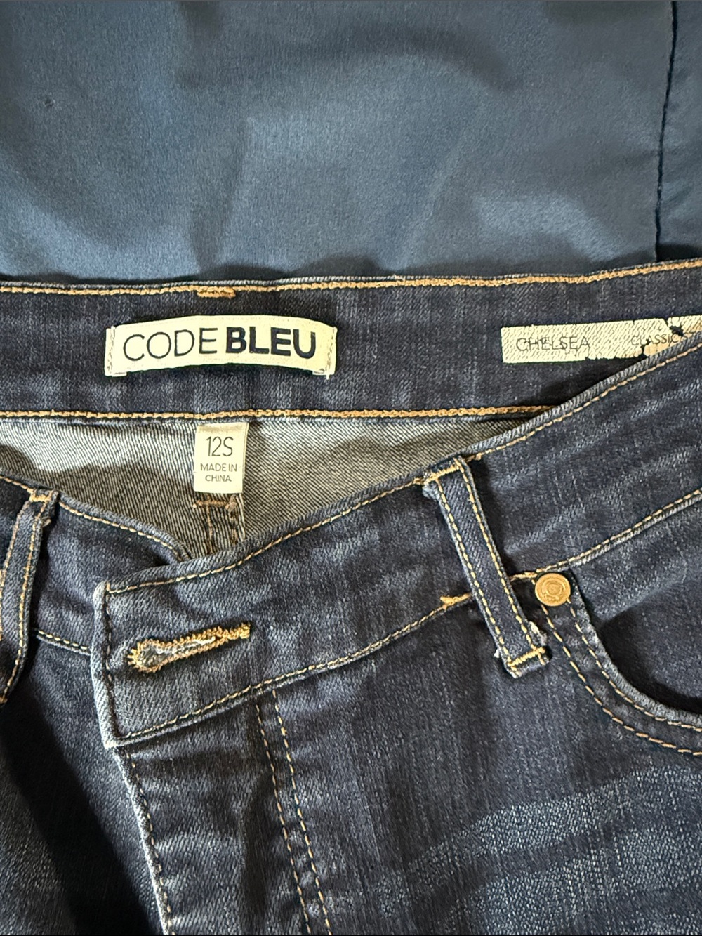 Code Bleu Women's Skinny Jeans in Dark Blue Denim